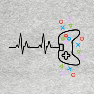 Gamer Heart Beat Video Game Lover T-Shirt